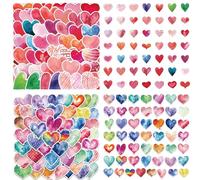 MAIGO 100pcs Love Heart Stickers-Valentines Stickers Love Stickers Happy Valentines Day Stickers Pink Love Heart Stickers Heart Stickers for Scrapbooking for Scrapbooking Laptop Motorbike Skateboard