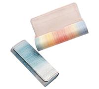 MAIGO 2pcs Glasses Case - Gradient Blue And Gradient Color Soft Shell Foldable Glasses Organiser,Glasses Case for Women,Women's Glasses Cases,Sunglasses Case,Glasses Cases for Men Girls lover Gifts