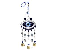 MAIGO Blue Evil Eye Wind Bells, Wind Chimes Hanging Ornament Home Garden or Outdoor Tree Topper Decoration Ornaments Good Luck Blessing Gifts, Evil Eye Door Hanging with Bells