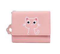 MAIGO Cat Purse - Cute Pink Cat Wallet, Bi-fold Fashion Small Kawaii Wallet Cat, Cute Purse Pets Wallets, Cat Gifts for Cat Lovers Girls Women, Girls Purses for Teenagers, Cute Cat Gifts for Women