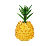 MAIGO Crystal Ornaments - Glass Ornaments, Art Deco Ornaments, Crystal Ornaments Gifts, Citrine Glass Crafts Pineapple Living Room Wine Cabinet Ornaments for The Home, Small Ornaments for Shelves