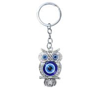 MAIGO Cute Blue Eyes Owl Charm - Animal Key Chains Gifts for Men, Women, Kids, Boys, Girls - Car, House, Tractor, Purse, Pendant Keys - Best Friend Keyring Rings