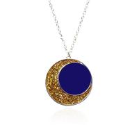 MAIGO Glittering Blue Moon Necklace - Pop Movie Merch for Fans, Fans Gift Necklace, Movie Merchandise for Kids, Adults, Owl Movie Jewellery, Movie Channel Accessory, House Movie Case