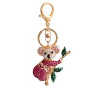 MAIGO Koala Keyring - Cute Koala Keychain, Australian Koala Keyring Gifts, Funny Koala Bear Gifts for Women Girls, Rhinestone Koala Bear Keychain, Bling Koala Ornament Key Chain Accessories (Pink)