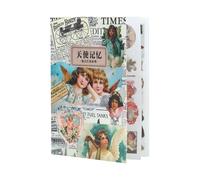 MAIGO Vintage Stickers - DIY Vintage Scrapbooking Stickers Paper Pack Retro Travel Scrapbooking Supplies Deco (Angel Memory)