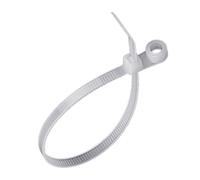 Maigridy 100PCS Nylon Tie Buckles Automatic Locking 18kg Load for Secure Cable Fixing Various Conditions Black White Pack Tie Buckles Heavy Duty