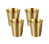 Maigridy 4pcs Kids Stainless Steel Cups Stackable And Rusts Resistant Drinking Glasses For Indoor And Outdoor Activity Drinkware