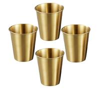 Maigridy 4pcs Kids Stainless Steel Cups Stackable And Rusts Resistant Drinking Glasses For Indoor And Outdoor Activity Drinkware
