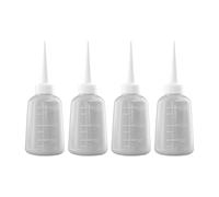 Maigridy 4pcs Reusable Bottle Translucent Bottle Squeeze Bottles For Glues Oil And Wash Applications With Easy To Use Design Laboratory Glasswares
