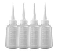 Maigridy 4pcs Reusable Bottle Translucent Bottle Squeeze Bottles For Glues Oil And Wash Applications With Easy To Use Design Laboratory Glasswares
