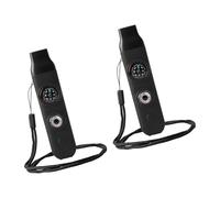Maigridy 7in 1 Camping Survival Whistles Multifunction Whistles with Compasses Light Magnifier Glass for Camp Hiking Outdoor Camping Survival Whistled