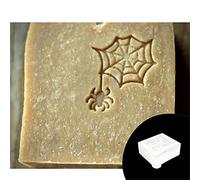 Maigridy Halloween Transparent Soap Stamper Halloween Patterns Acrylic Stamp Block Handmade Natural Essential Oil Seal Small Clear Acrylic Stamp Block For Card Making