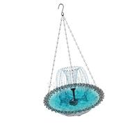 Maigridy Hanging Bird Bath Feeder Water Fountain Solar Power For Garden Balcony Outdoor Decors Floral Feeding Station Bathing Station