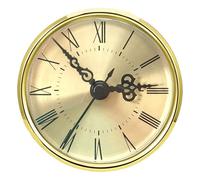 Maigridy Modern 70mm Quartzs Clock Movement Metal Dials Black Hands Gold Finish Easy Installation Decorative Household Access Black Metal Clock Hands