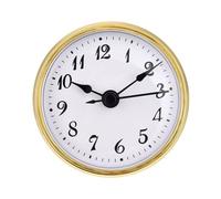Maigridy Modern 70mm Quartzs Clock Movement Metal Dials Black Hands Gold Finish Easy Installation Decorative Household Access Black Metal Clock Hands