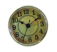 Maigridy Modern 70mm Quartzs Clock Movement Metal Dials Black Hands Gold Finish Easy Installation Decorative Household Access Black Metal Clock Hands