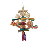 Maigridy Natural Corncob Bird Tearing Toy Cage Hanging Shredding For Large Birds Birdcage Accessories Supplies Cage Accessories Chewing Block