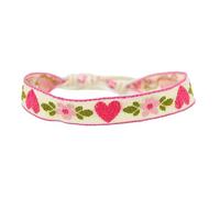 Maigridy Strawberry Flower Embroidered Bohemia Weave Rope Friendship Bracelets Handmade Charm Bangles Jewelry Handmade Braided Wristlet Charm Friendship
