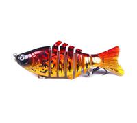 Maigridy Swimbait Fishing Tackle 10cm Lure 7 Segment Artificial Hard Baits Multi Jointed Swimbaits Swimming Lures Joint Hard Lure