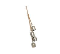 Maigridy Vintage Troubled Christmas Toll Decoration Artisanal With Grass Rope Metal Accents For Celebratory Home Deck Old Christmas Toll Deck