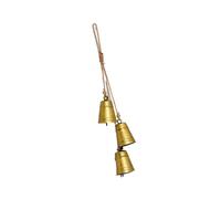 Maigridy Vintage Troubled Christmas Toll Decoration Artisanal With Grass Rope Metal Accents For Celebratory Home Deck Old Christmas Toll Deck