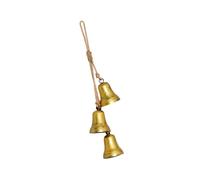Maigridy Vintage Troubled Christmas Toll Decoration Artisanal With Grass Rope Metal Accents For Celebratory Home Deck Old Christmas Toll Deck