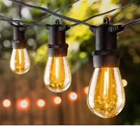 Maihaha 32m Festoon Lights Outdoor, 30x1w Led Dimmable Bulbs, IP65 Waterproof Commercial Grade Outdoor String Lights for Garden, Fence, Pergola, 2200k Warm White (Low Voltage)