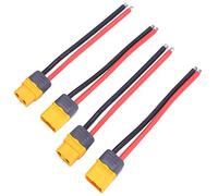 Maihuijia 2pairs 15cm Amass XT60H Male Female Plug Connector Adapter Wire Cable with 12AWG Silicone Cable (XT60)