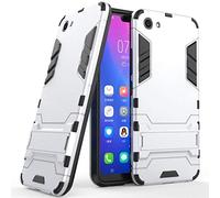 MaiJin Case for VIVO Y83 (6.22 inch) 2 in 1 Shockproof with Kickstand Feature Hybrid Dual Layer Armor Defender Protective Cover (Silver)
