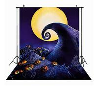 Maijoeyy 7x5ft Nightmare Before Christmas Photography Backdrop Halloween Photo Booth Backdrop Halloween Party Vinyl Backdrops for Photography Props