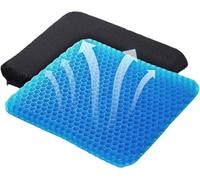 Maikaibuzi Gel Seat Cushion,2025 Cooling seat Cushion Thick Big Breathable Honeycomb Design Absorbs Pressure Points Seat Cushion with Non-Slip Cover Gel Cushion for Office Chair Home Car seat Cushion