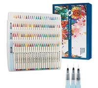MAIKEDEPOT Watercolor Brush Pens, Artists Markers Assorted Colors Pens, Water Brush Pens Watercolor Painting Markers with Online Video Tutorial for Kids Adult Coloring and Drawing (96colors)