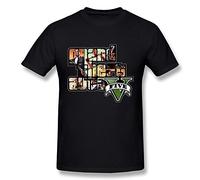 maikeer Men's GTA 5 Grand Theft Auto V O-neck T-shirt