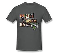 maikeer Men's GTA 5 Grand Theft Auto V O-neck T-shirt