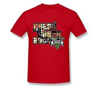 maikeer Men's GTA 5 Grand Theft Auto V O-neck T-shirt