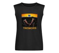 Maikeer Tremors Retro Sleeveless T-Shirt Black Unisex Mens Vest Tank Tops Tee M