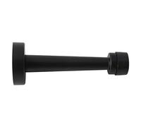 MAIKEHOME Door Stop Stopper Zinc Alloy Soft Catch-Door Holder Doorstop, Wall Mount, Ground Mount Self-Stick Tape (4 Inch/10cm, Black)