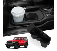 MAIKER Cup Holder Coaster Compatible with 2018-2024 Jeep Wrangler JL JLU 4XE & 2020-2024 Gladiator JT 2/4 Door, Silicone Cup Holder Mat Pad Insert CupHolder Liner