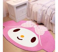 Maikerry 5.2FT Pink Area Rug for Bedroom, Kawaii Stuff Area Rug, Anime Carpet for Living Room, Kids Room, Kids Girls Teen Room Indoor and Outdoor Decor