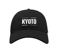 Maikomanija Kyoto Coordinates Travel City Japan Cotton Curved Visor Baseball Cap Dad Hat Unisex Sport Comfortable Top Black