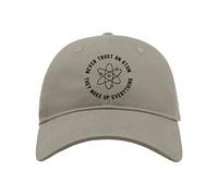 Maikomanija Never Trust an Atom Funny Science Quote Cotton Curved Visor Baseball Cap Dad Hat Unisex Sport Comfortable Top Grey