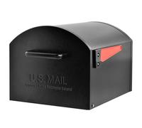 Mail Boss Orca XL Extra Large Steel Mailbox - USPS Approved T4 Rural Mailbox - Heavy-Duty Galvanized Steel, Powder-Coated, Non-Locking Design - Model #7306, Black