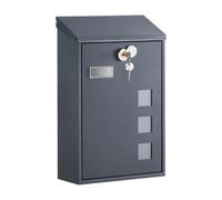 Mail Box, 25.5x11.5x39.5cm, Anthracite Grey