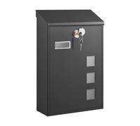 Mail Box, 25.5x11.5x39.5cm, Black