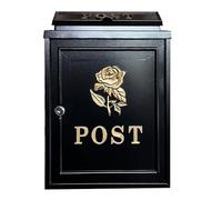 Mail Box Mailboxes,Plated Flower Carving Pattern,European British Style