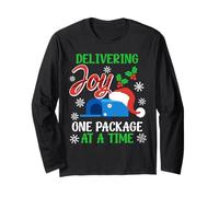 Mail Carrier Delivering Joy ONE Package at A TIME Postman Long Sleeve T-Shirt