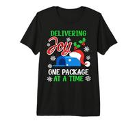 Mail Carrier Delivering Joy ONE Package at A TIME Postman Premium T-Shirt