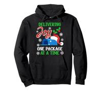 Mail Carrier DELIVERING JOY ONE PACKAGE AT A TIME Postman Pullover Hoodie