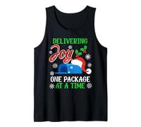 Mail Carrier Delivering Joy ONE Package at A TIME Postman Tank Top
