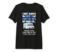 Mail Carrier Drop A Tray of DPS Funny Postal Worker Mailman Premium T-Shirt